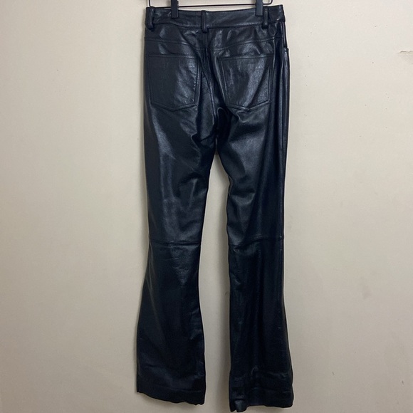 Wilson’s Leather Genuine Leather Lined Bootcut Jeans size 6 Moto Punk Party - Picture 2 of 11